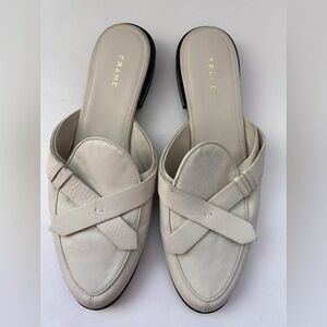 FRAME LE WILLOUGHBY LEATHER MULES SHOES Size 41